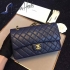 Chanel 2.55 middle size dark blue original lambskin